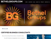 Tablet Screenshot of bethelgroups.com